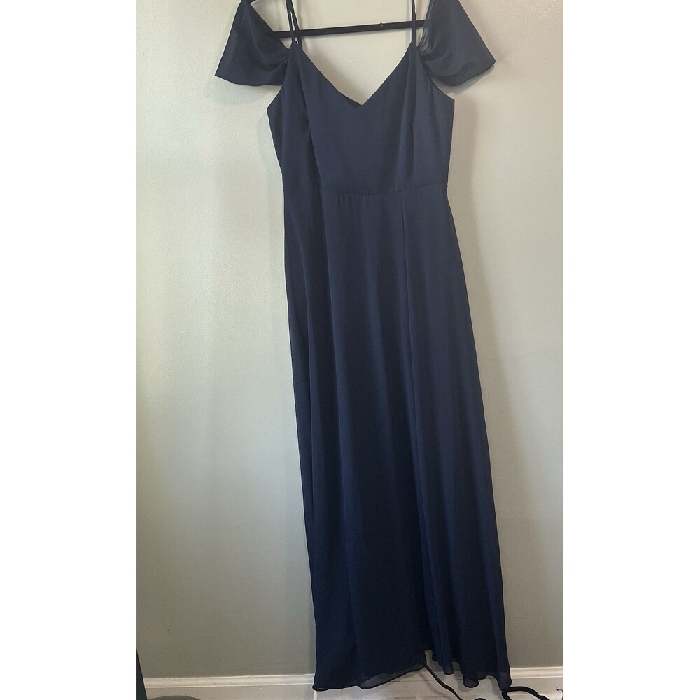 Birdy Grey Devin‎ Dress with slit in dark blue, size Medium